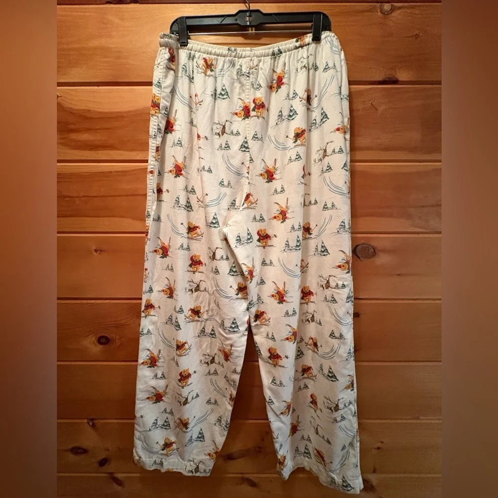 Winnie the Pooh size extra large pajama pants with a cute winter scene. - Picture 2 of 15